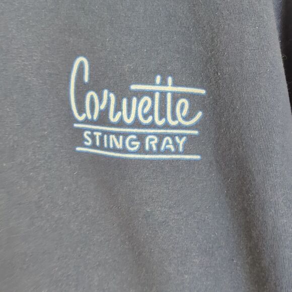 Corvette Stingray Graphic Navy Blue Tee Shirt Size 2 XL - Picture 3 of 8